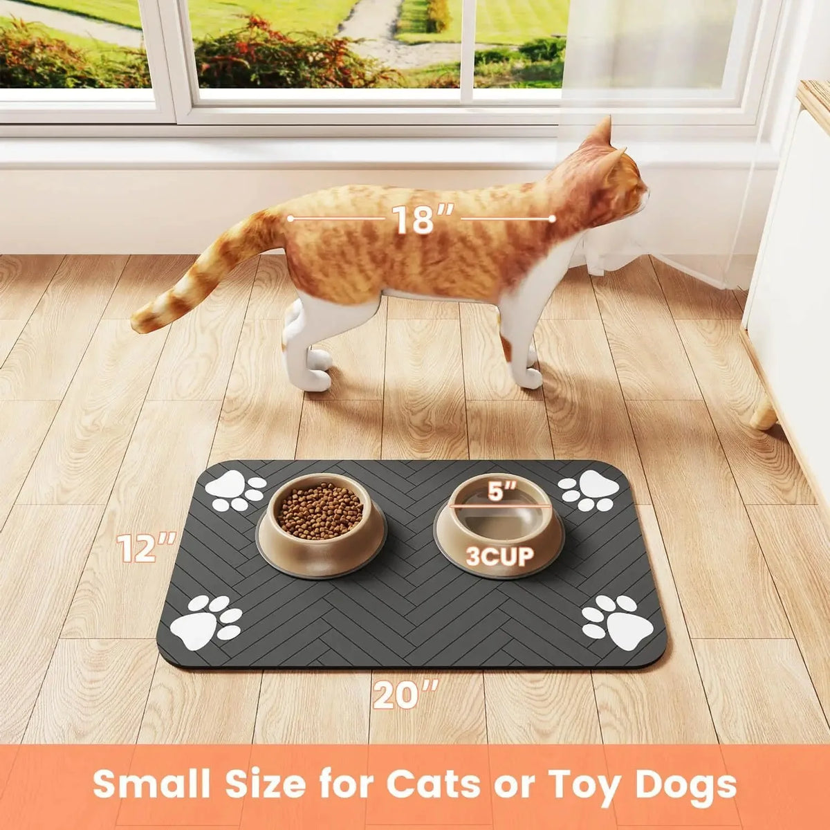 PawDry™ Absorbent Pet Feeding Mat