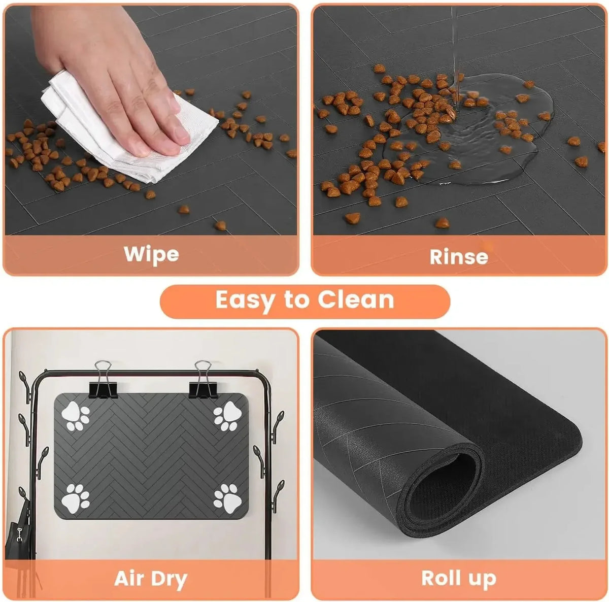 PawDry™ Absorbent Pet Feeding Mat