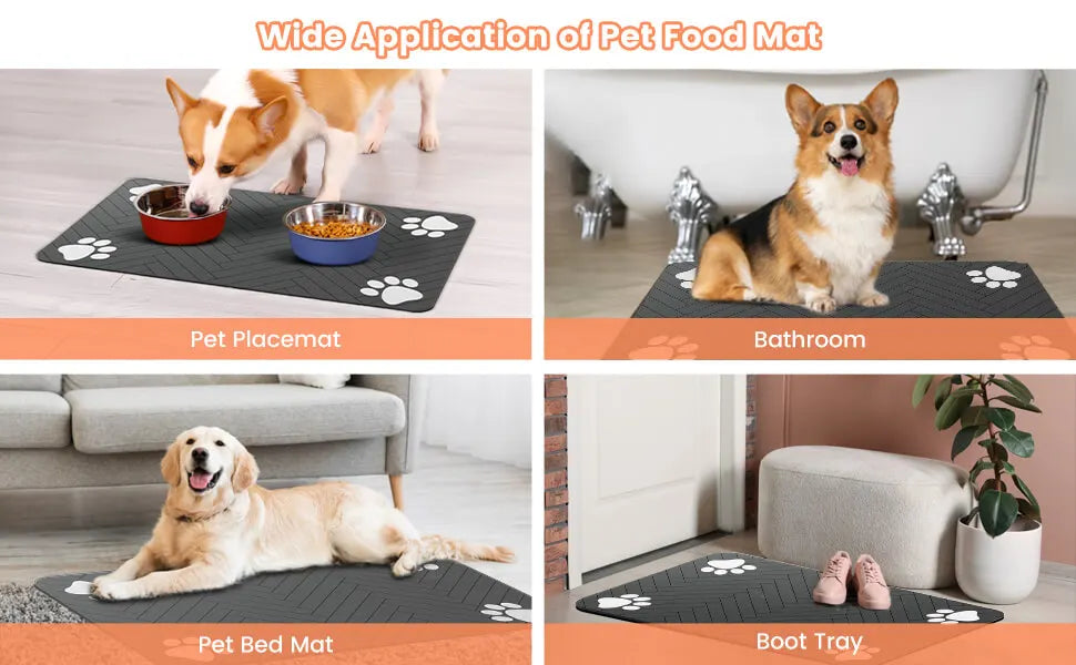 PawDry™ Absorbent Pet Feeding Mat